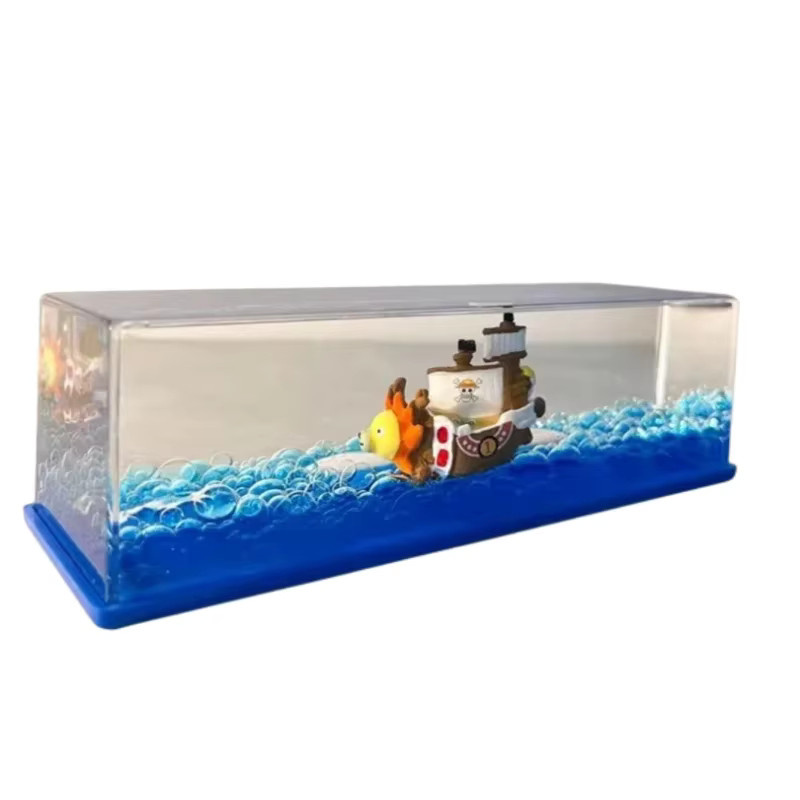Bandai One Piece Schwimmende Schiffe Going Merry und Thousand Sunny Tischdekoration in Blau - Bild 4