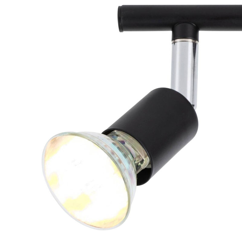 POCOline LED-Spot Boris 4-flg. Schwarz mit 4 verstellbaren Brennstellen, B/H/T: 50 x 8 x 10 cm - Bild 2