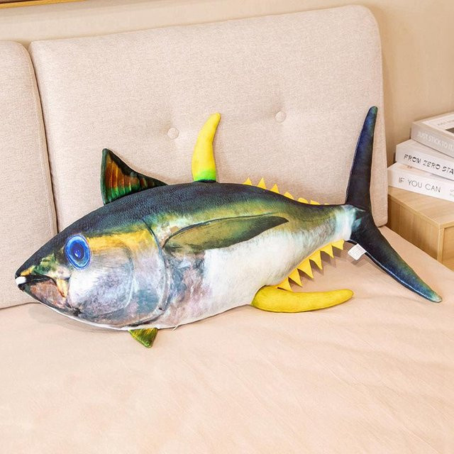 Yiran toy Thunfisch-Plüschtier, Plüschtier Kissen, 60cm - Bild 1