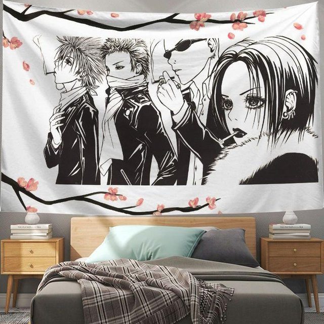 VIKAMA NANA Anime Collage Wandbehang im japanischen Punk-Stil, Mehrfarbig - Bild 1