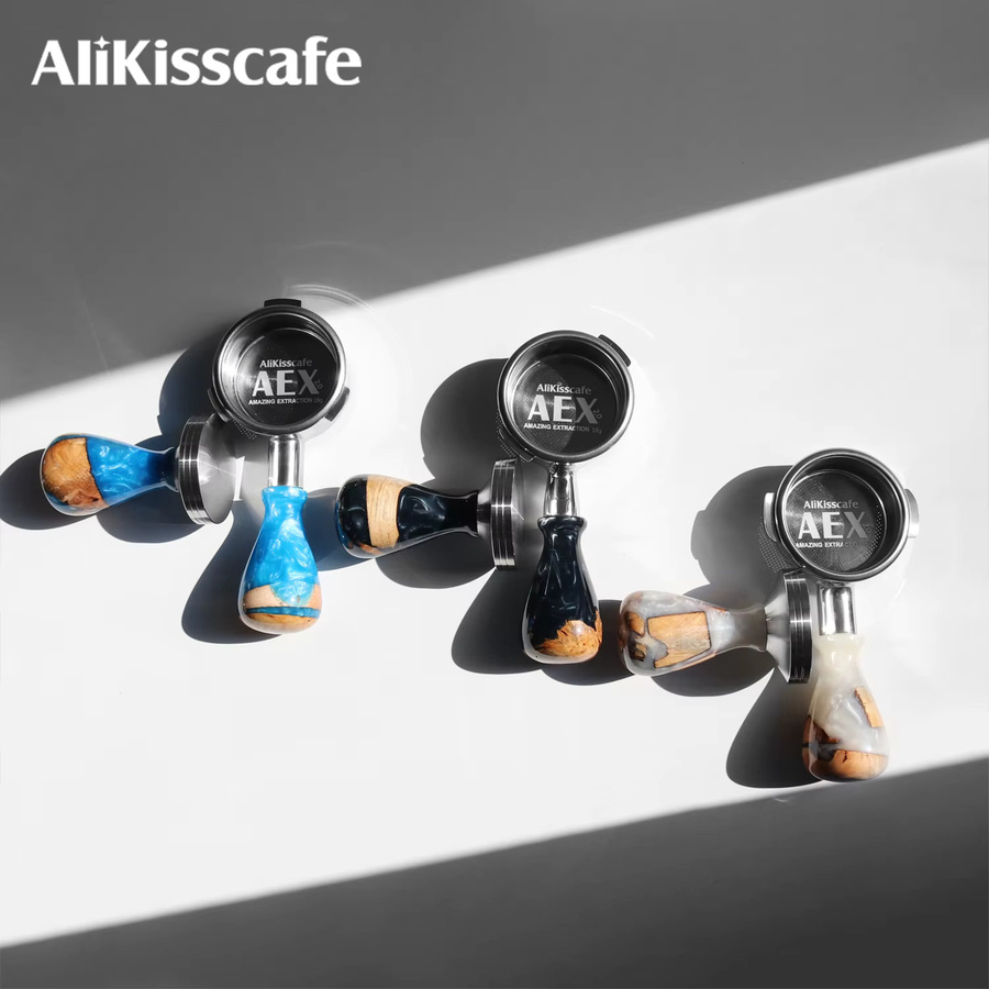 Kaffee Tamper für Delonghi, Breville, Lelit und Gaggia E61 Siebträger Espresso Maschinen, Zubehör für Barista, Pink/Multicolour - Bild 2