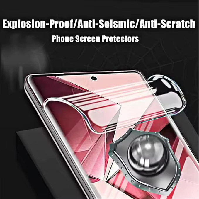 3er Pack Hydrogel-Displayschutz Folie für VIVO V50, VIVO V50 Lite 4G und VIVO V50 Lite 5G, transparent - Bild 3