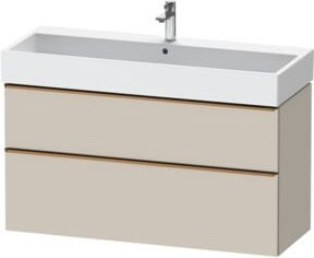 Duravit Waschtischunterschrank D-Neo beige, Wandmontage, B: 118,4 cm, T: 44,2 cm, H: 62,5 cm - Bild 1