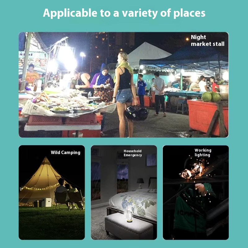 ESMARTER USB-aufladbare LED-Notbeleuchtung in Weiß für Camping und Outdoor - Bild 3