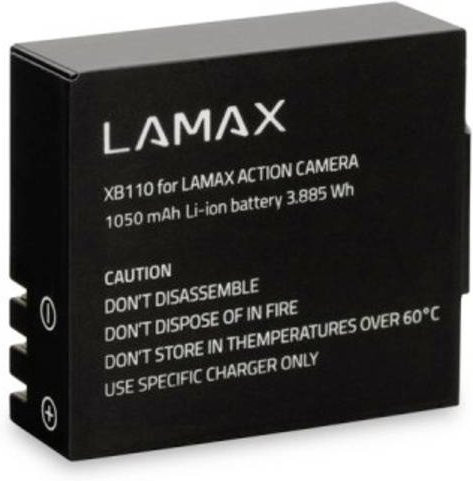 Lamax LMXBATX Akkupack X3.1 Atlas, X7.1 NAOS, X8.1 Sirius, X8 Electra, X9.1, X10.1 Li-Ion Akku in Schwarz - Bild 1