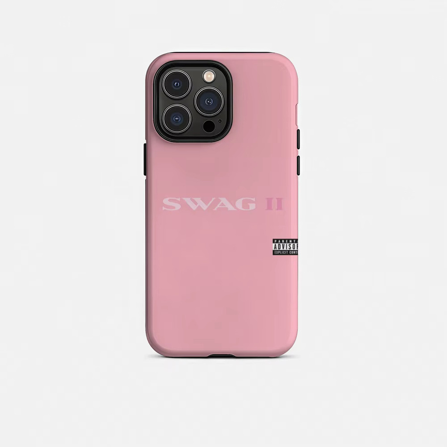 J-Justin Bieber SWAG II22 Handyhülle für iPhone 17 16 15 14 13 12 Pro Max Plus glänzende HD-Doppelschicht-Flüssighartschale in Weiß oder Pink - Bild 4