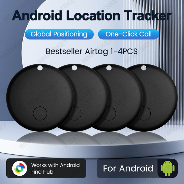 Peocke Mini GPS Locator Smart Tag mit Bluetooth und Android-Kompatibilität für Schlüssel, Haustiere oder Kinder in Schwarz oder Weiß - Bild 1