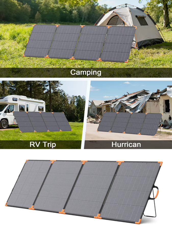 MHPOWOS Tragbares Solarpanel Faltbares Solarladegerät mit Ständer und Tragegriffen Wasserdicht für Generator - Bild 7