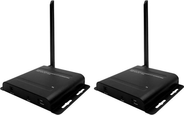 Value kabelloser HDMI AV-Sender und -Empfänger in Schwarz mit QHD-Auflösung 2560 x 1440 Pixel und 100 m Reichweite - Bild 1