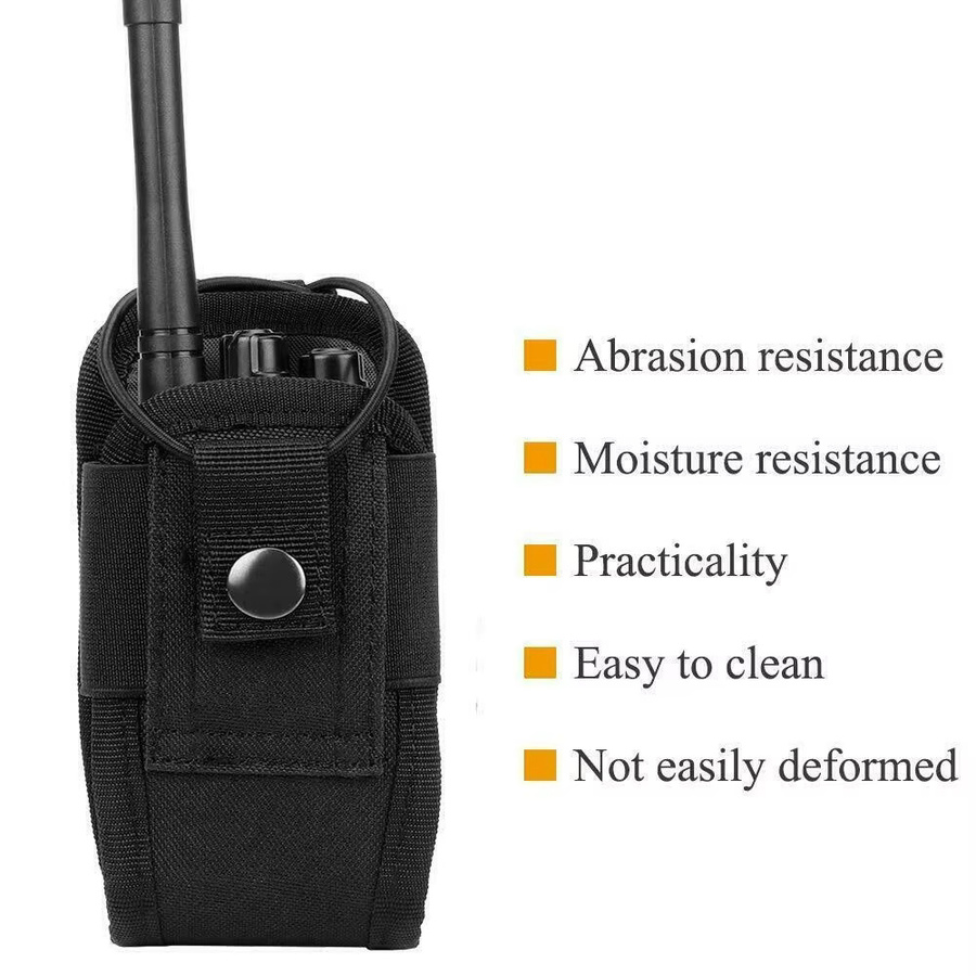 GOT-TOG Walkie-Talkie-Tasche in Grün – Universelle Molle-Radio-Hülle aus Nylon als Zwei-Wege-Radio-Halterung - Bild 5