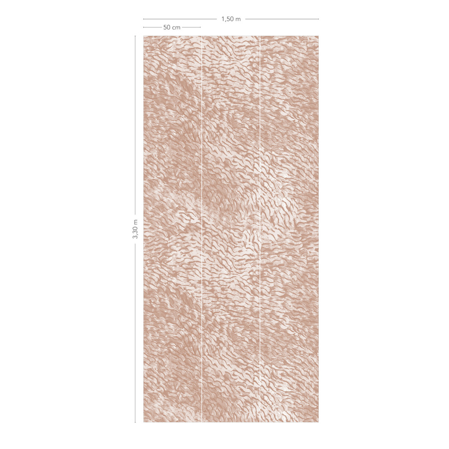 Isidore Leroy Mural Cascade Poudre Wandtattoo in Pink mit abstraktem Design und mattem Finish - Bild 2