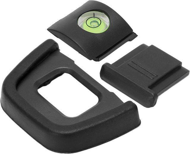 Nikon Kamera Zubehör Set mit DK-23 Okularmuschel, Blitzschuh Abdeckung und Wasserwaage in Schwarz für D7200 D750 D7100 D5100 D600 D300s D300 D90 D80 - Bild 1