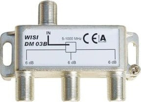 Wisi Verteiler 3-fach DM03B in Silber - Bild 1