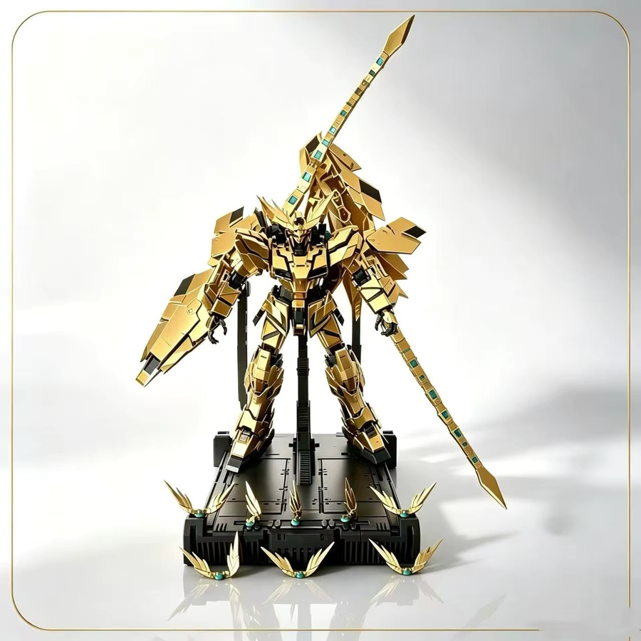 SHENSHOU MGEX Phenex MG 1/100 Rx-03 Unicorn 03NT, Kunststoffmodell mit LED - Bild 3