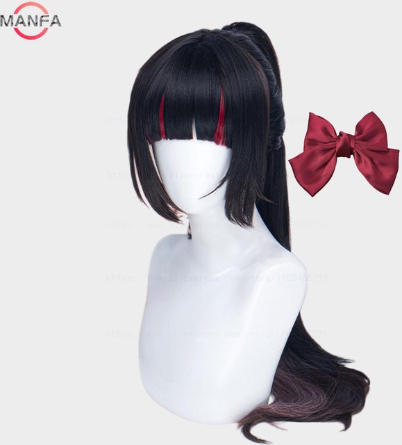 Sakura Himetaka Cosplay Perücke, hitzebeständig, synthetisches Haar, inkl. Perückenkappe - Bild 1