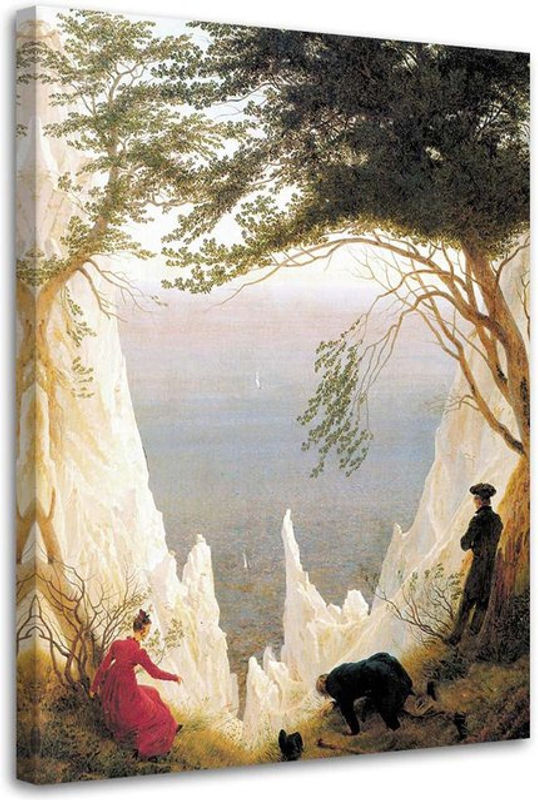 Feeby Leinwandbild Rügener Kreidefelsen Landschaft im Querformat, mehrfarbig, B: 60 cm, H: 40 cm - Bild 1