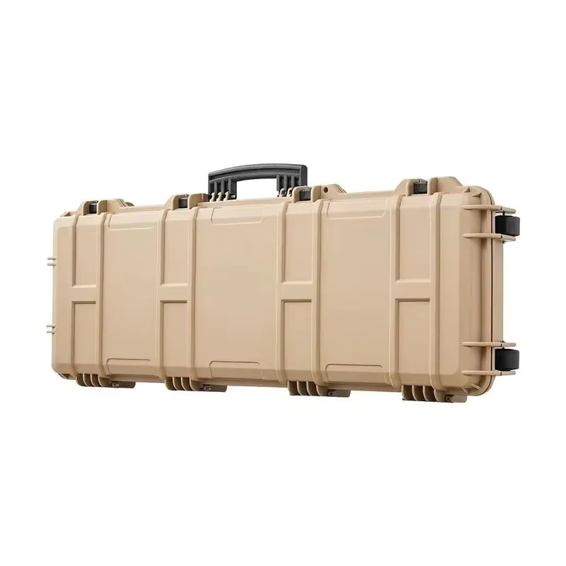 Abschließbarer Hartschalen-Gewehrkoffer mit Rollfunktion und Schaumstoffeinlagen, wasserdicht IP67, Khaki, B/T/H: 108,9 x 39,2 x 15,5 cm - Bild 6