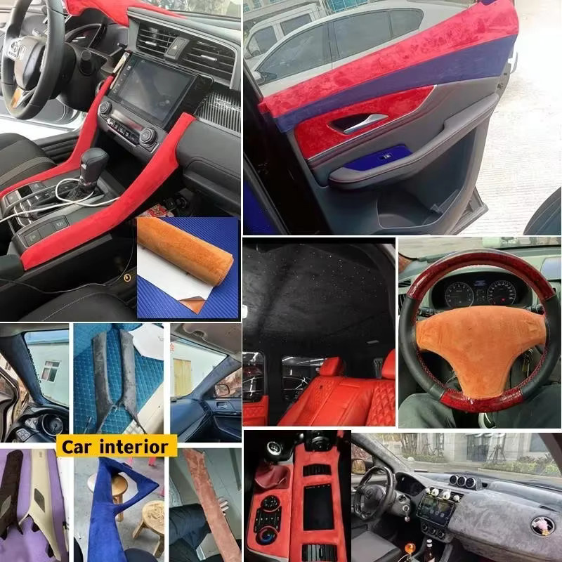 Selbstklebendes Wildleder-Reparaturset aus Leder in Blau für die Renovierung von Auto-Innenverkleidungen, Möbeln und Sofas, B/T/H: 30,0 x 30,0 x 20,0 cm - Bild 2