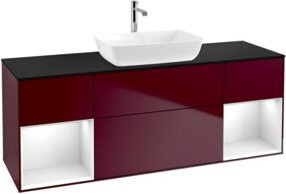 V&B Waschtischunterschrank Finion in Weiß lackiert, Breite: 160 cm, Tiefe: 50,1 cm - Bild 1