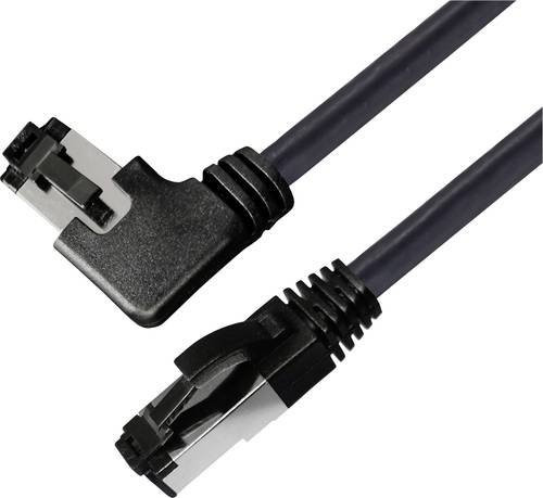 BKL Electronic RJ45 Patchkabel CAT 8.1 S/FTP Ethernet LAN Schwarz 1,5 m - Bild 1
