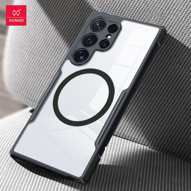 Xundd Magnetische Hülle mit 360 Grad Schutz und Spin Holder für Samsung Galaxy S26 Ultra S25 Ultra S24 Ultra S26 Plus Stoßfeste Airbag Schutzhülle - Bild 1
