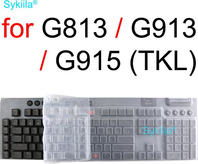 Transparente Silikon-Tastaturabdeckung für Logitech G813, G913 und G915 TKL als Schutzhülle - Bild 1