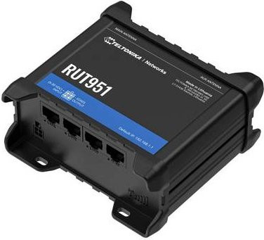 Teltonika RUT951 LTE/4G Router mit eSIM, Wi-Fi und Ethernet in Schwarz - Bild 1