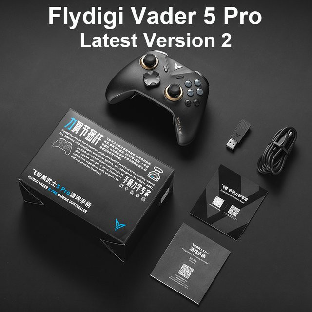 Flydigi Vader 5 Pro Wireless Gamepad mit Hall-Rocker für Nintendo Switch, PC, iOS und Android in Schwarz - Bild 1