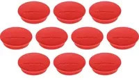 Magnetoplan Magnet Discofix Junior, 10 Stück, rot, Kunststoff - Bild 1