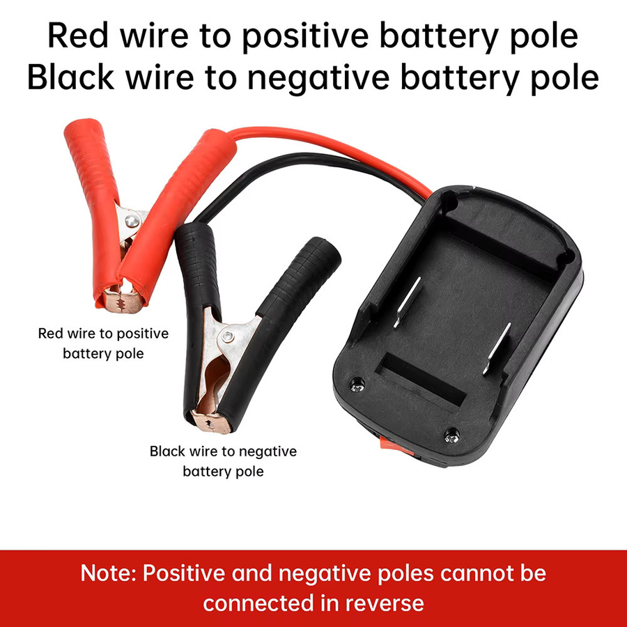 Auto Lithium-Batterie Konverter Ladegerät mit Clip und Zünder-Adapter für Starthilfe und Notstrom DIY Werkzeugset - Bild 3