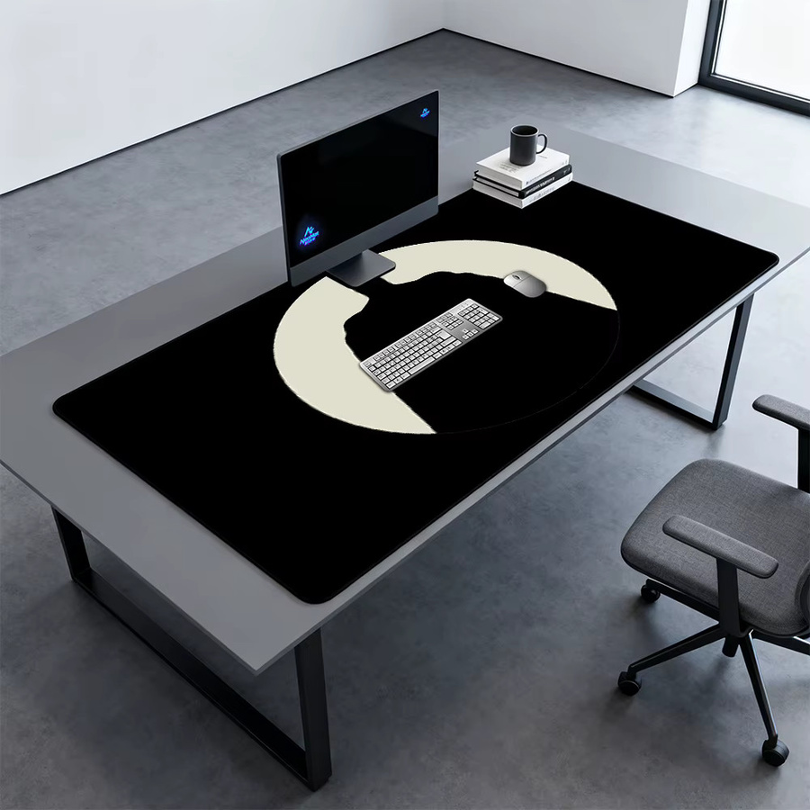 BERTALANFFY Gaming-Mauspad XXL in Schwarz, Schreibtischunterlage für PC und Tastatur, B/T: 140 x 60 cm - Bild 3