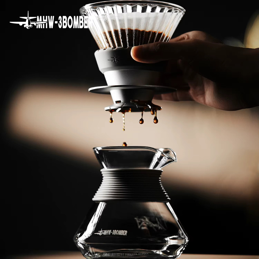 MHW-3BOMBER Aroma Coffee Server Glas-Karaffe für Pour Over Drip Coffee transparent - Bild 2