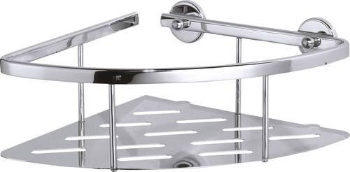 tesa ALUXX Badablage mit Klebstoff in Chrom Silber - Bild 1