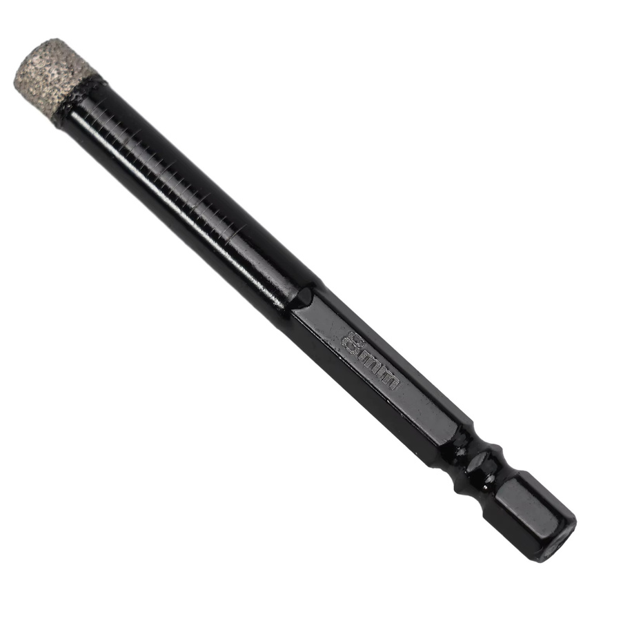 VIBRATITE 5-teiliges Set Accum-gelötete Trockenbohrer in Schwarz für Glas, Fliesen, Keramik, Mauerwerk, Beton, Granit und Marmor - Bild 2