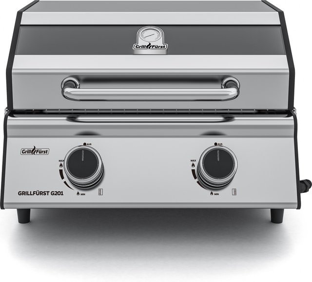 Grillfürst G201E Gasgrill mit 2 Brennern für Camping und Balkon - Bild 2