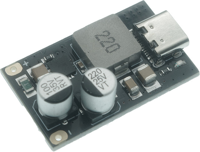 QC4.0 QC3.0 Typ-C USB PD65W Schnellladeadapter Schwarz Step-Down-Modul DC8-32V 3,25A 65W für Huawei SCP/FCP und Apple PD - Bild 1