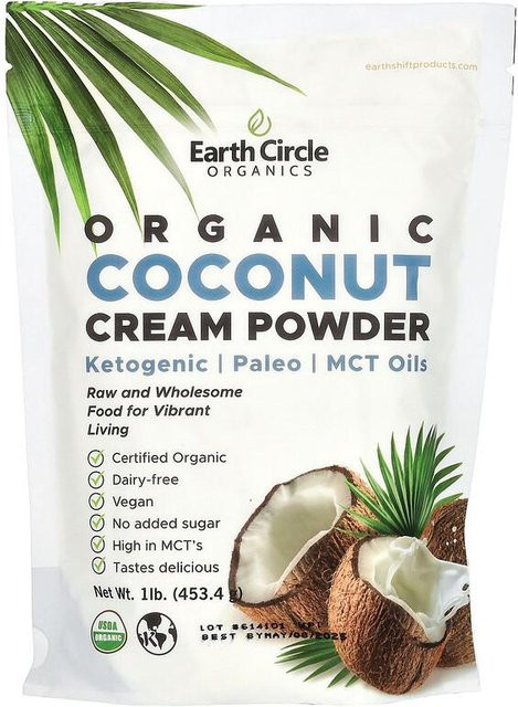 Earth Circle Organics Bio-Kokoscremepulver 453,4 g - Bild 1