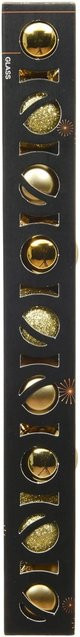 Decoris Weihnachtskugeln aus Glas in Gold Mix, 9-teiliges Set, Durchmesser: 3 cm - Bild 1