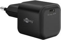 Goobay USB-C PD GaN Schnellladegerät Nano 20 W, Schwarz - Bild 1