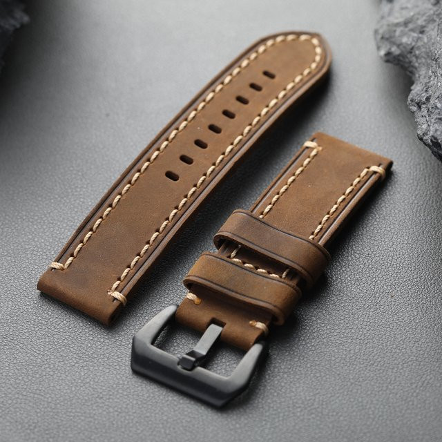 Raystray Lederarmband, braun, Vintage, Herren - Bild 1
