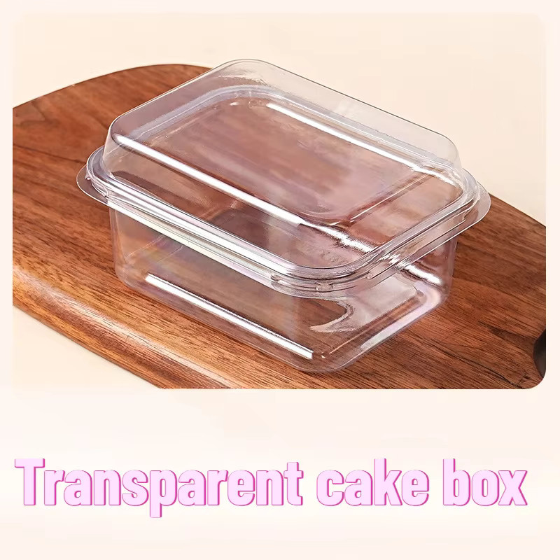 Transparente Einweg Kunststoff Boxen für Kuchen, Desserts und Obst zur Dessertverpackung - Bild 2