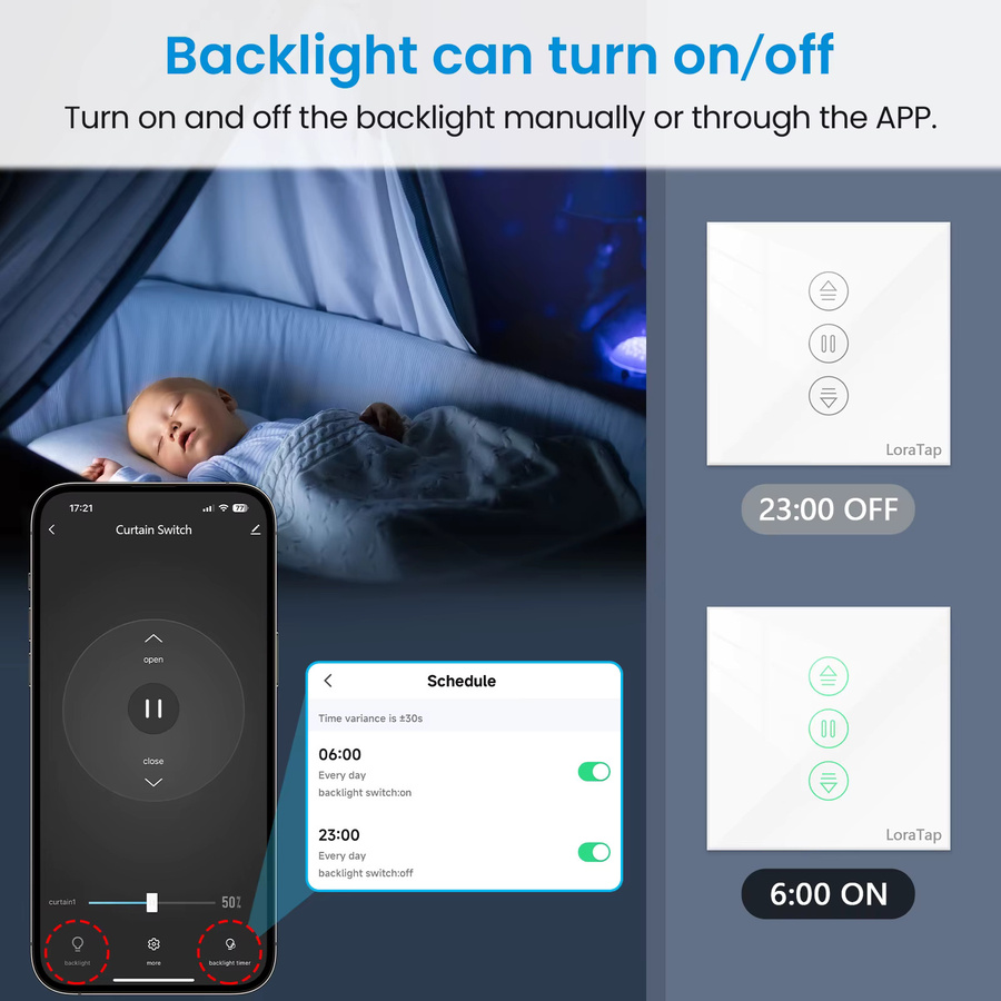 Tuya Smart Life WiFi Rollladen-Vorhangschalter mit Fernbedienung für motorisierte Jalousien, kompatibel mit Google Home und Alexa Echo, Farbe: Weiß - Bild 5