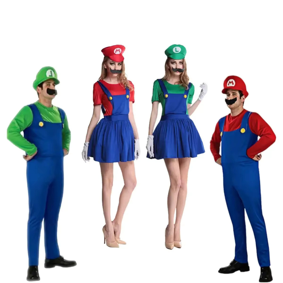 ZOBOTT Luigi Deluxe Erwachsenenkostüm Super Mario, Verkleidung, Grün - Bild 2