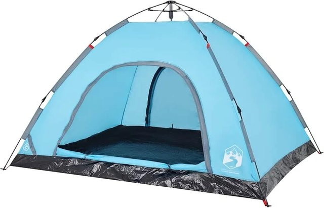 vidaXL Campingzelt für 4 Personen in Blau mit Quick Release System 4004170 - Bild 1