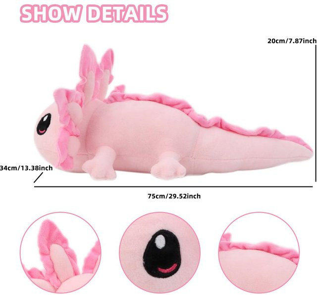 Kidsly Axolotl Weighted Plüsch, Plüschtier, Rosa, ab 3 Jahren - Bild 1