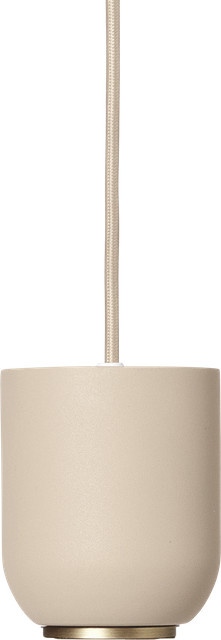 Ferm Living Collect Lighting Bell Hängeleuchte aus Metall in Beige - Bild 1
