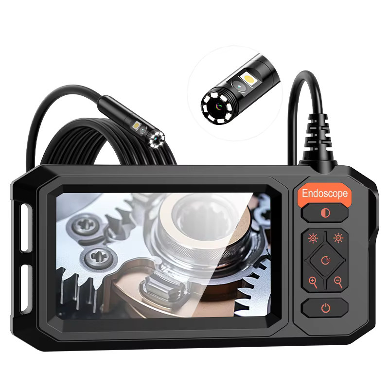 ILIHOME Endoskopkamera mit 4,3 Zoll IPS-Bildschirm, Schwarz, Wasserdichte Schlangenkamera mit Einzel- oder Doppellinse, 8 mm Sonde und 8 LEDs zur Rohrinspektion und Autoinspektion - Bild 6