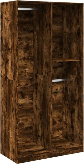 Kleiderschrank Yiwydaa in Eichenoptik, Farbe Braun, B/T/H: 100 x 50 x 200 cm - Bild 1