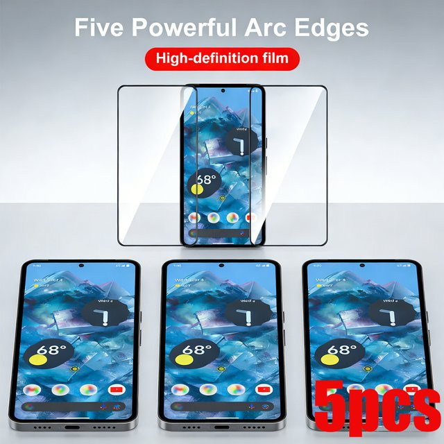 Panzerglas Displayschutz Set für Google Pixel 9 Pro XL 10 Pro XL 11 Pro XL 9 10 10 Pro 8 Pro 9A 8A 7A 6A in Transparent HD Vollflächig - Bild 1