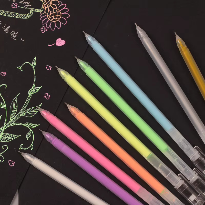 Multicolor Nadel-Textmarker Set mit 0,5 mm feiner Spitze für DIY, Zeichnungen und Tagebuch in 9 oder 12 Farben - Bild 2